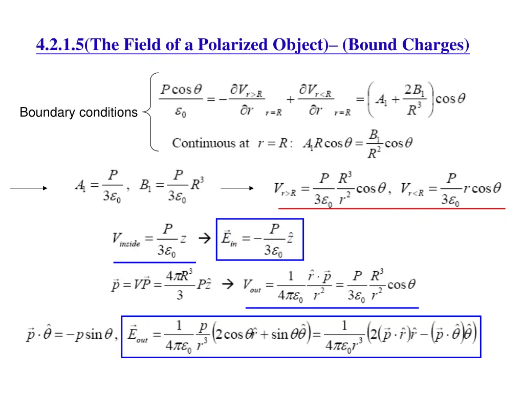 4 2 1 5 the field of a polarized object bound