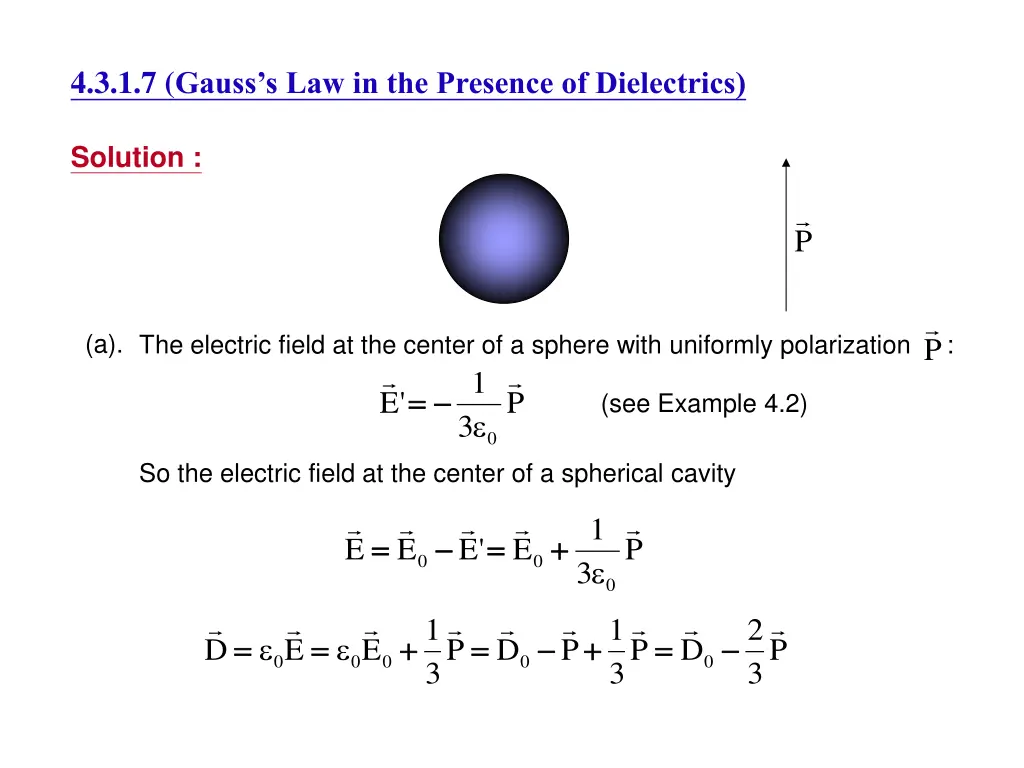 4 3 1 7 gauss s law in the presence of dielectrics