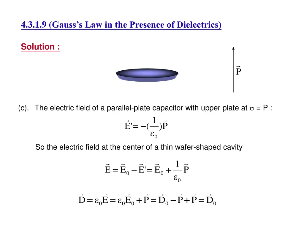 4 3 1 9 gauss s law in the presence of dielectrics
