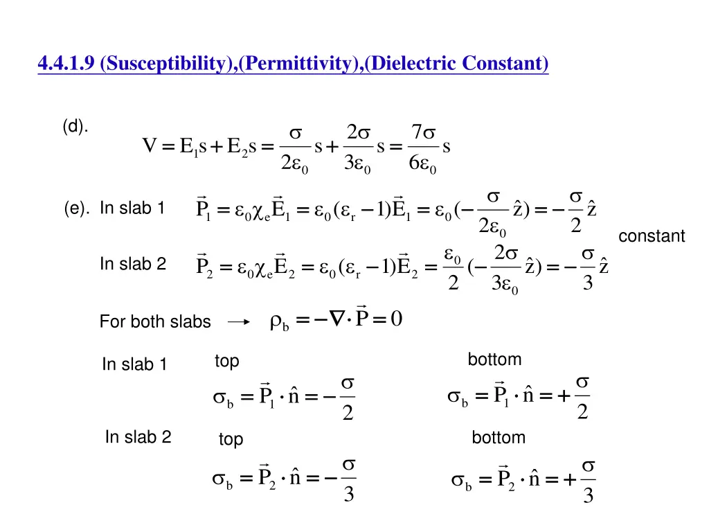 4 4 1 9 susceptibility permittivity dielectric