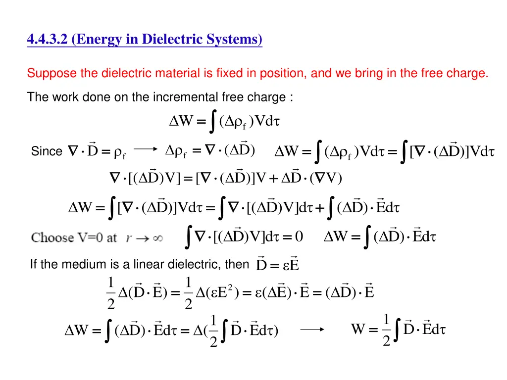 4 4 3 2 energy in dielectric systems