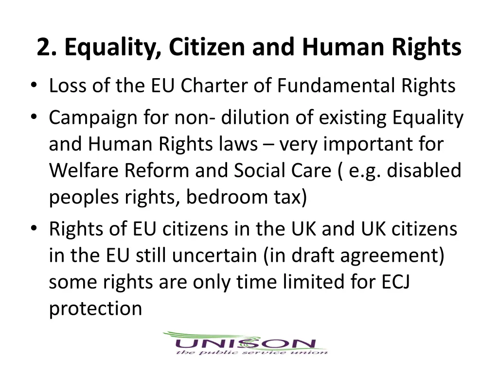 2 equality citizen and human rights loss
