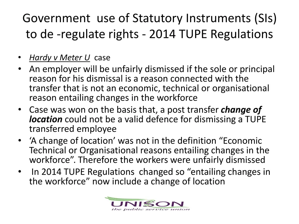 government use of statutory instruments