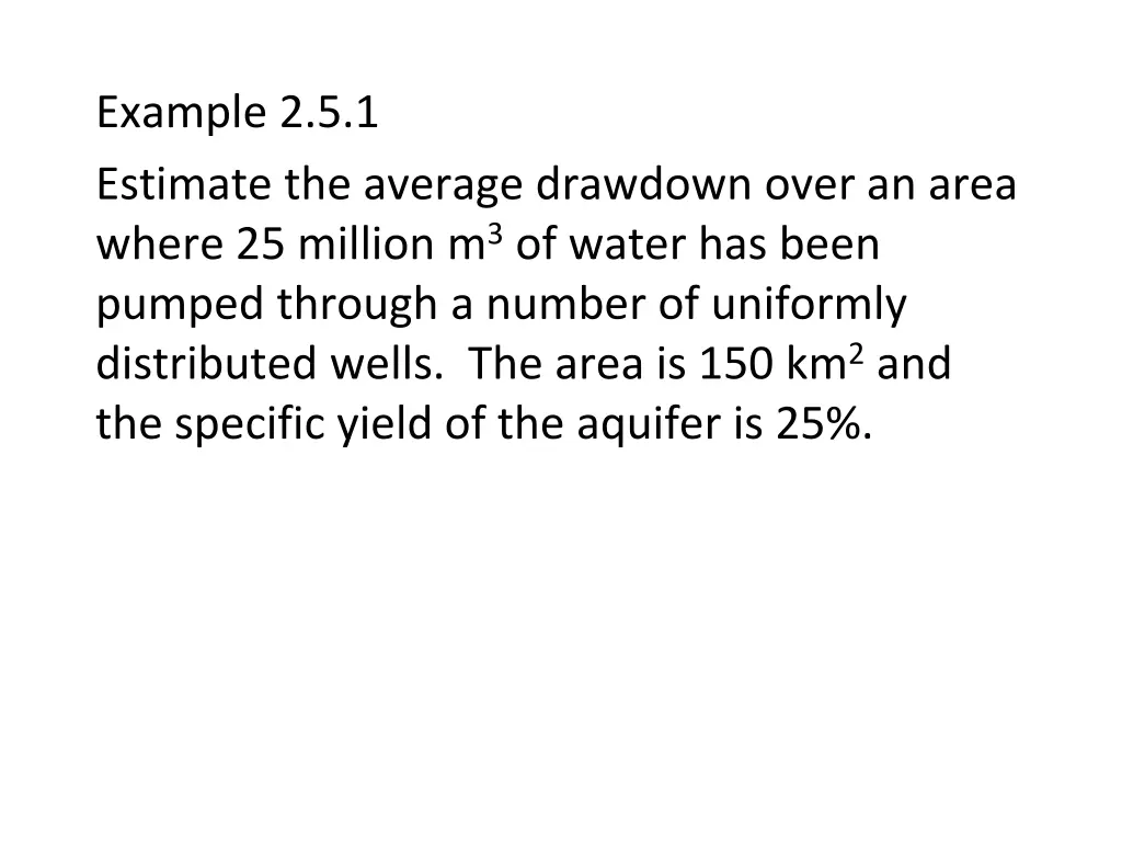 example 2 5 1 estimate the average drawdown over
