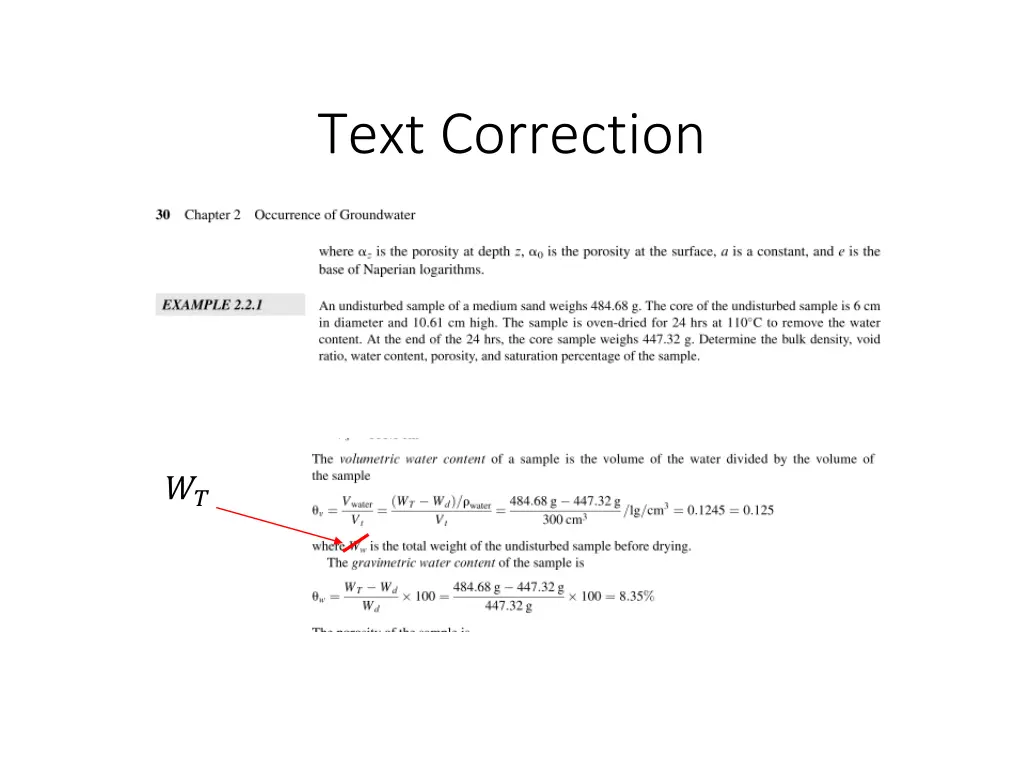 text correction