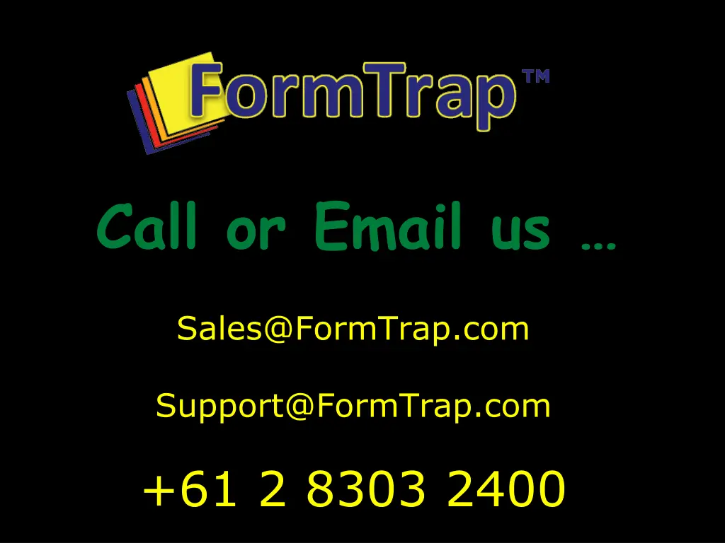 call or email us