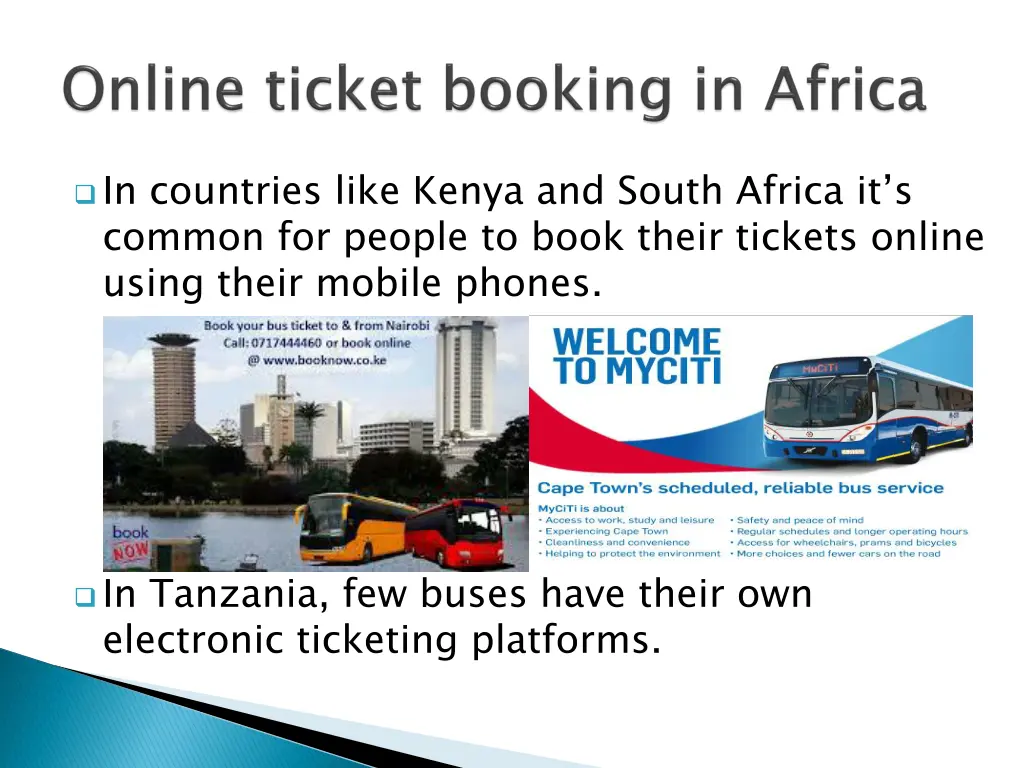 in countries like kenya and south africa