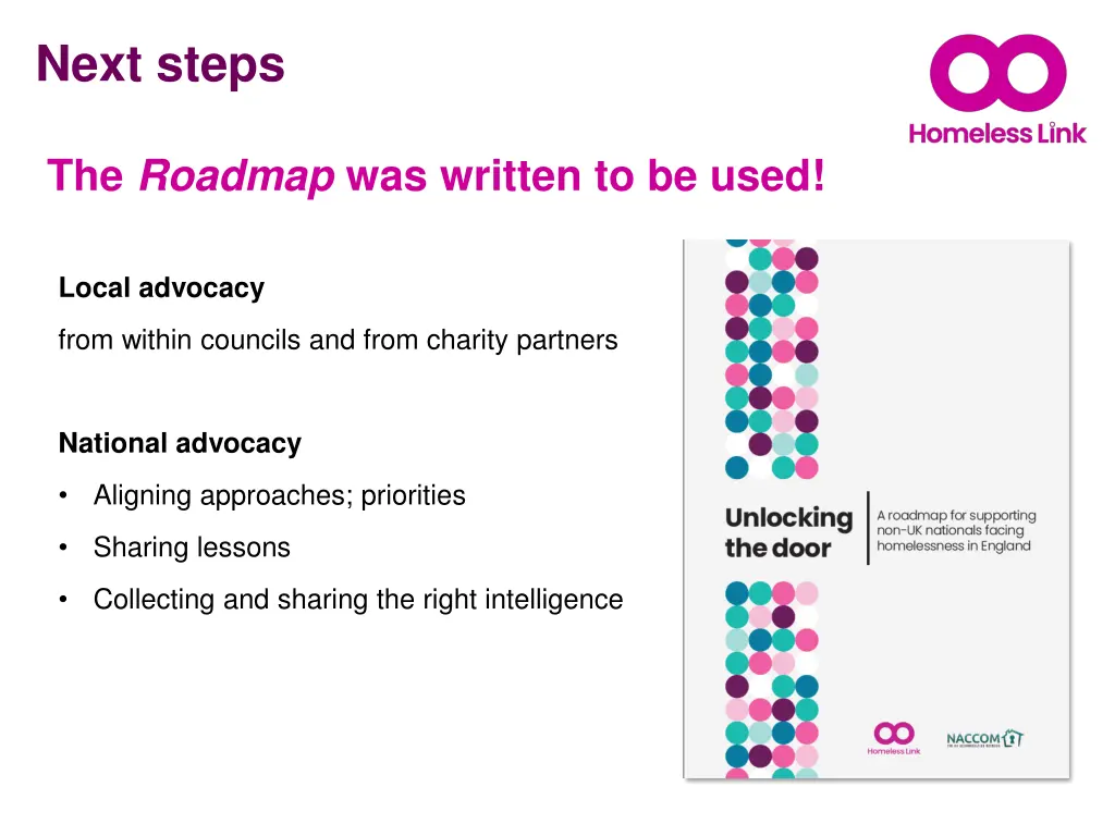 next steps