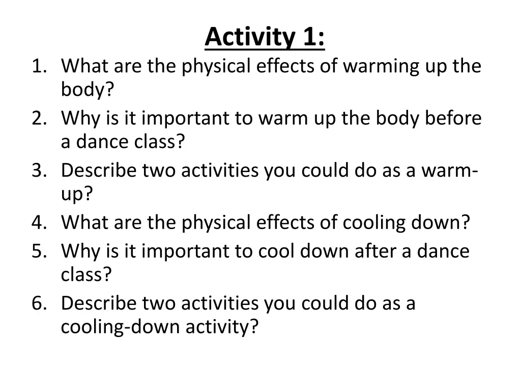 activity 1