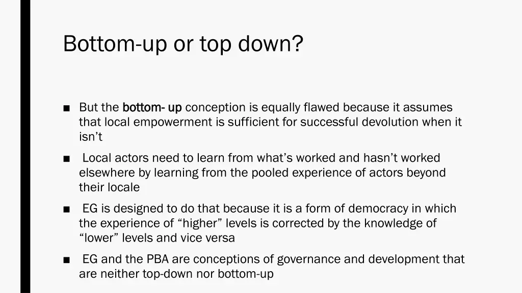 bottom up or top down 1