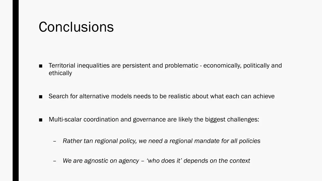 conclusions
