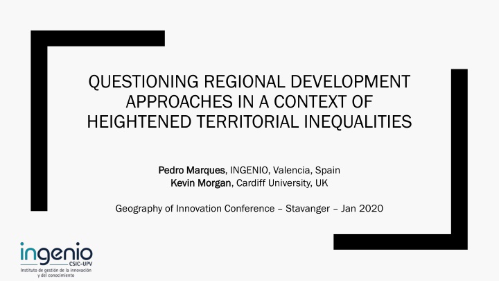 questioning regional development approaches