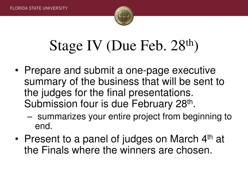 stage iv due feb 28 th