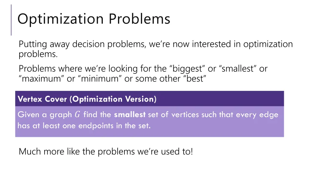 optimization problems