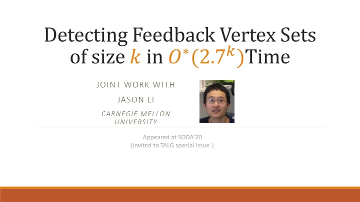 detecting feedback vertex sets of size in 2 7 time