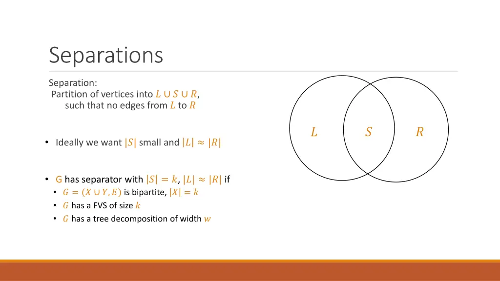 separations