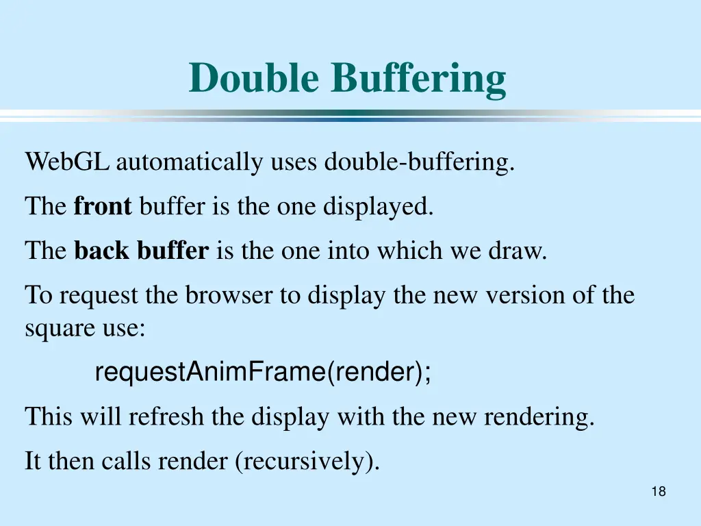 double buffering 1