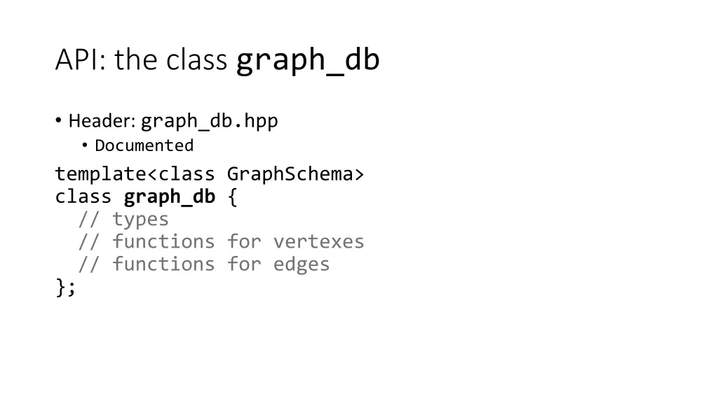 api the class graph db