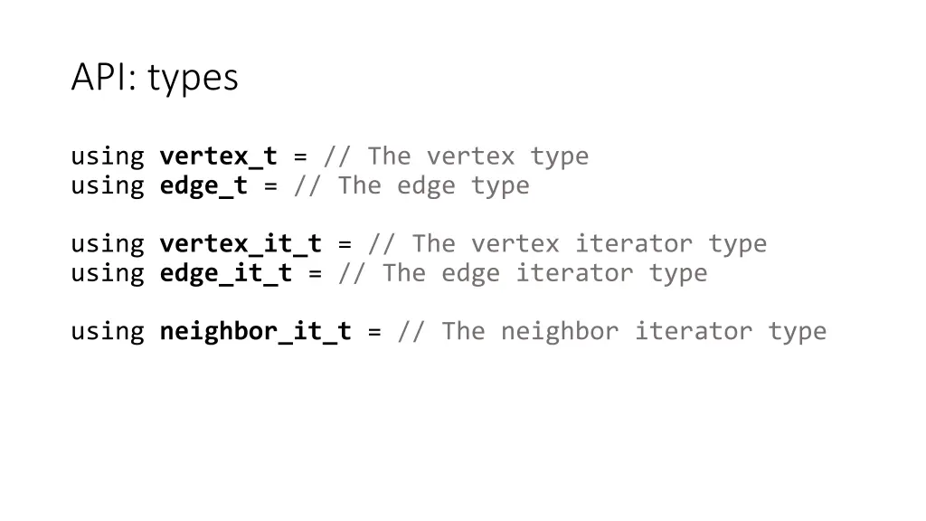 api types
