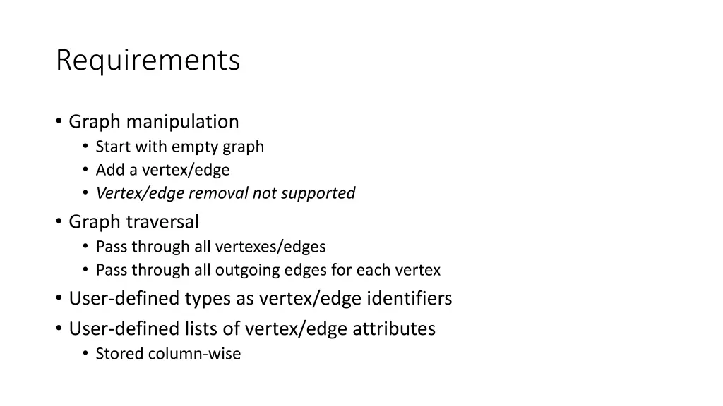requirements
