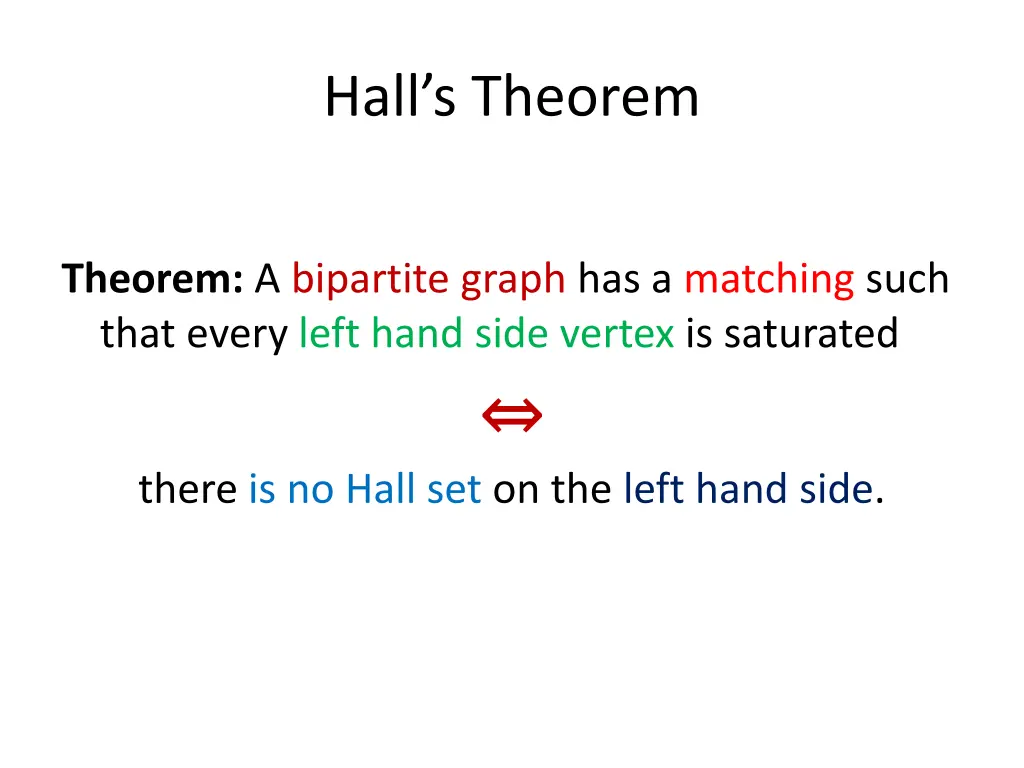 hall s theorem