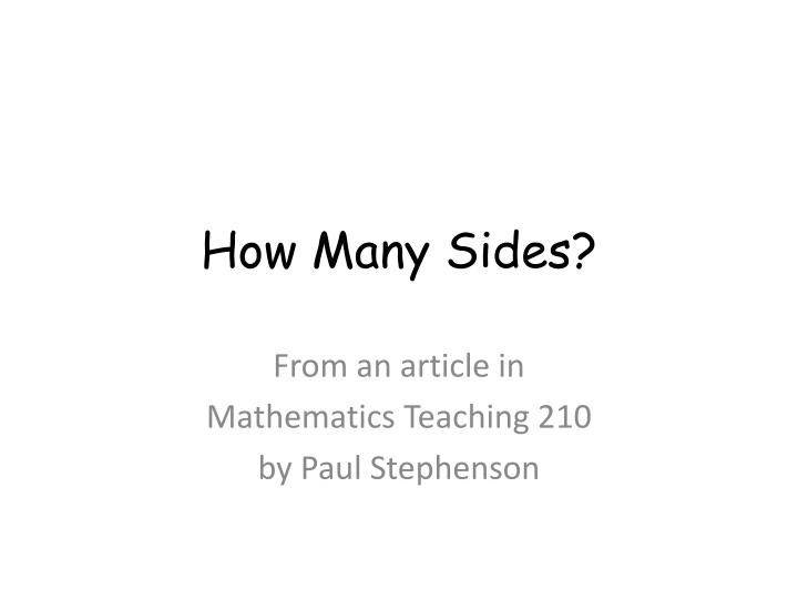 how many sides