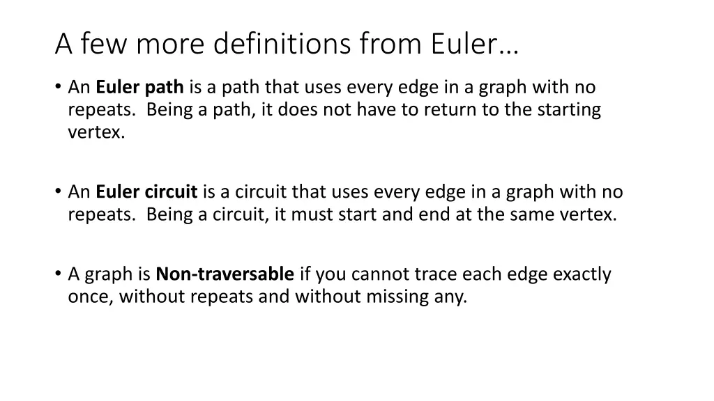 a few more definitions from euler