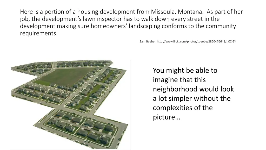 here is a portion of a housing development from