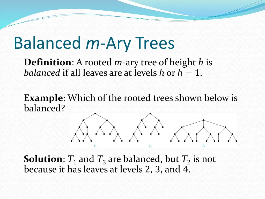 balanced m ary trees definition a rooted