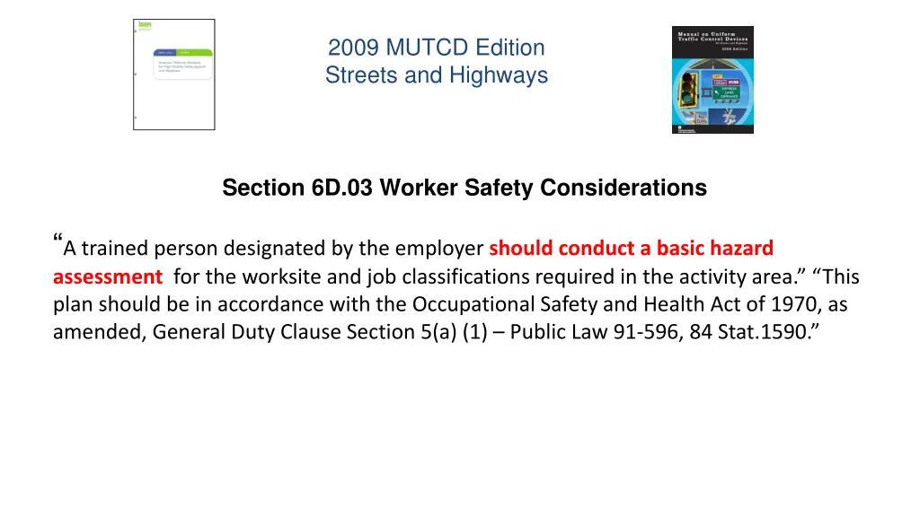 2009 mutcd edition streets and highways 1