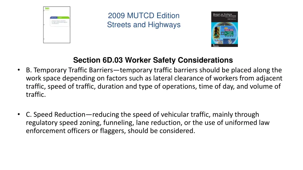 2009 mutcd edition streets and highways 3