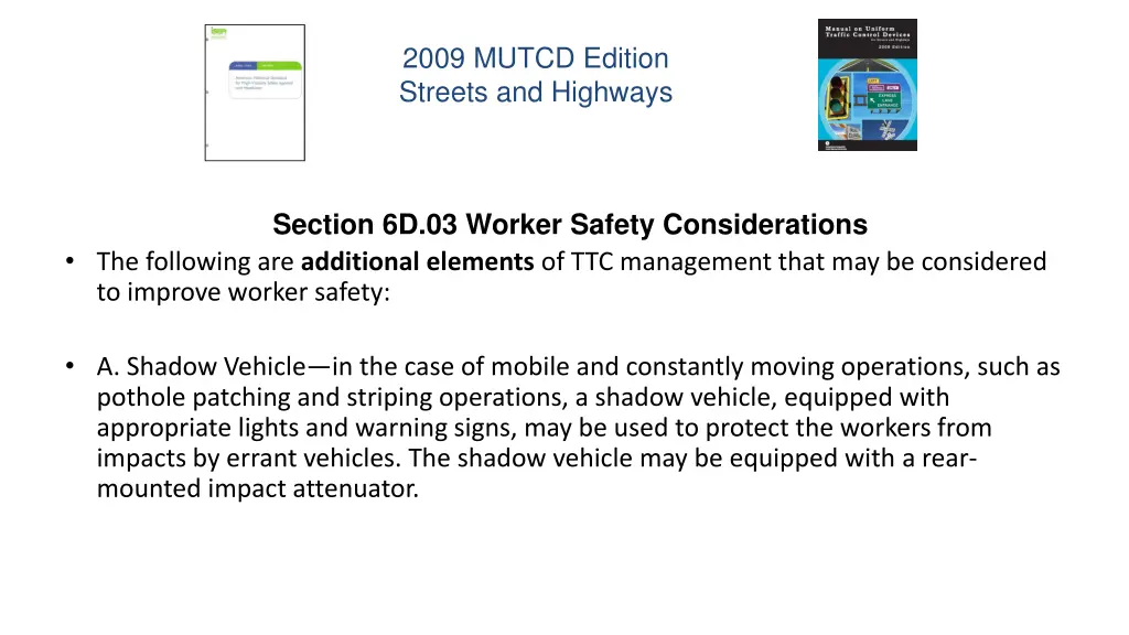2009 mutcd edition streets and highways 5