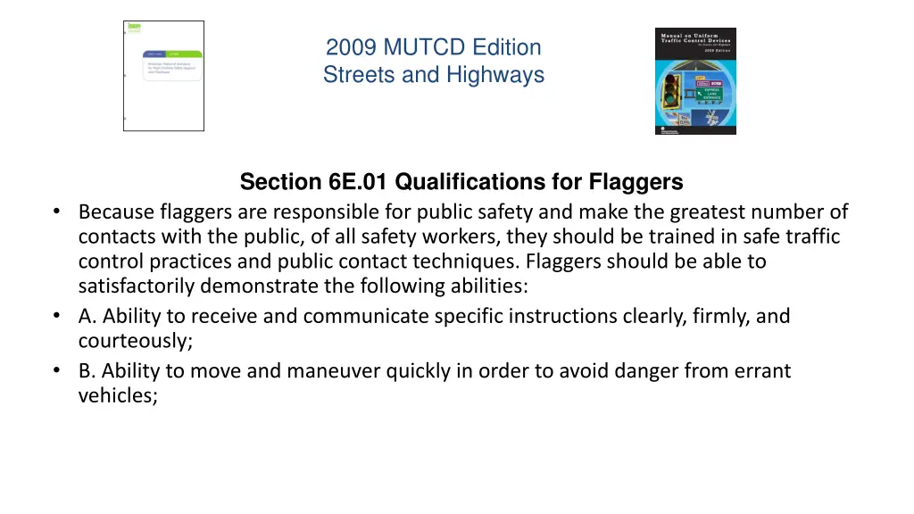 2009 mutcd edition streets and highways 8