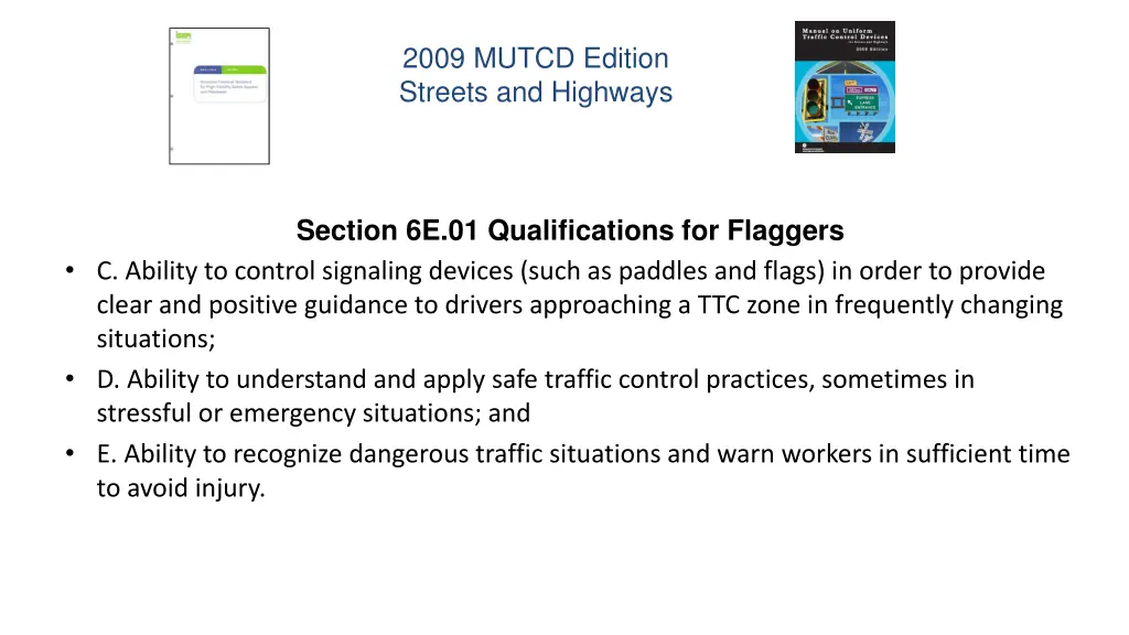 2009 mutcd edition streets and highways 9
