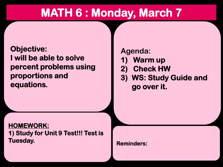 math 6 monday march 7 math 6 monday march 7