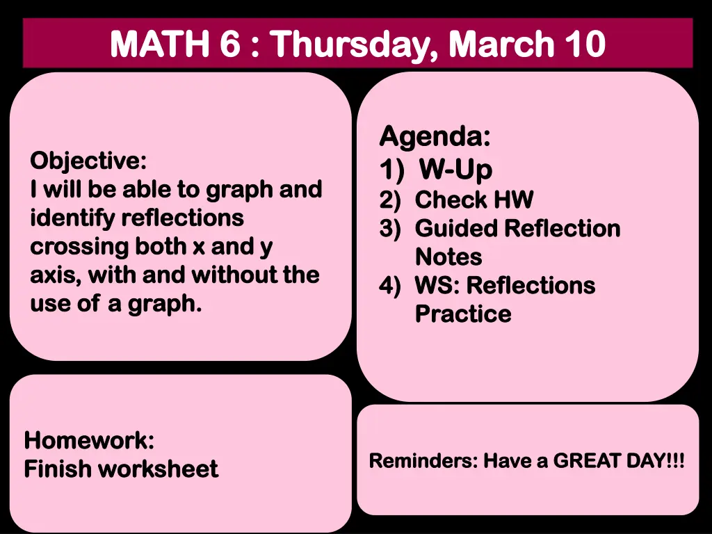 math 6 thursday march 10 math 6 thursday march 10