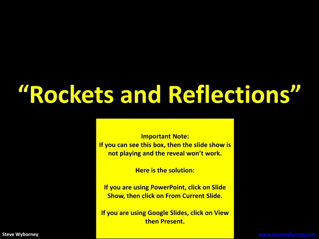 rockets and reflections 2