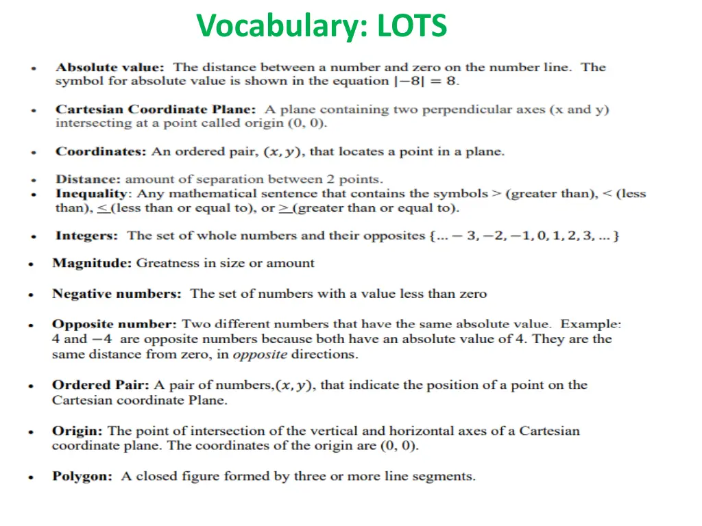 vocabulary lots
