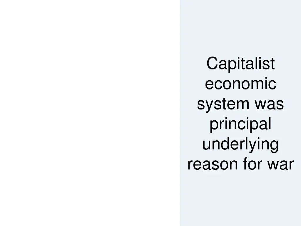 capitalist economic system was principal