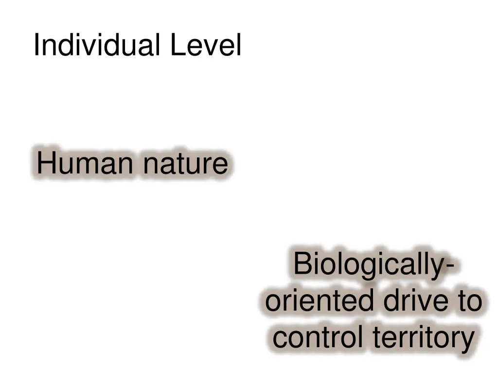 individual level
