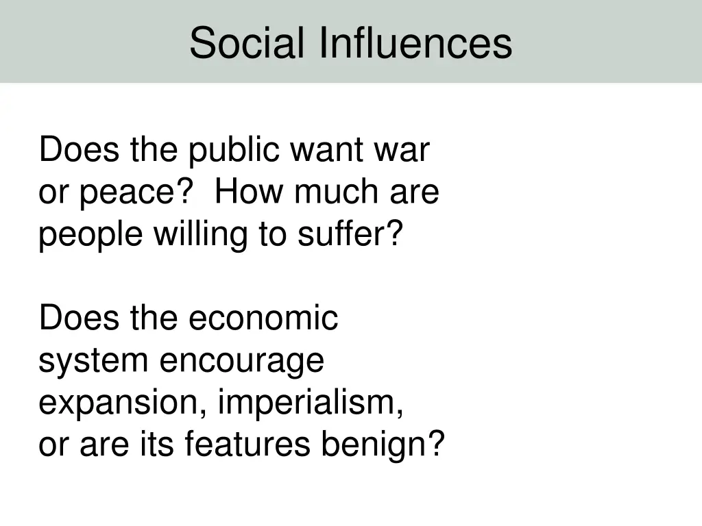social influences