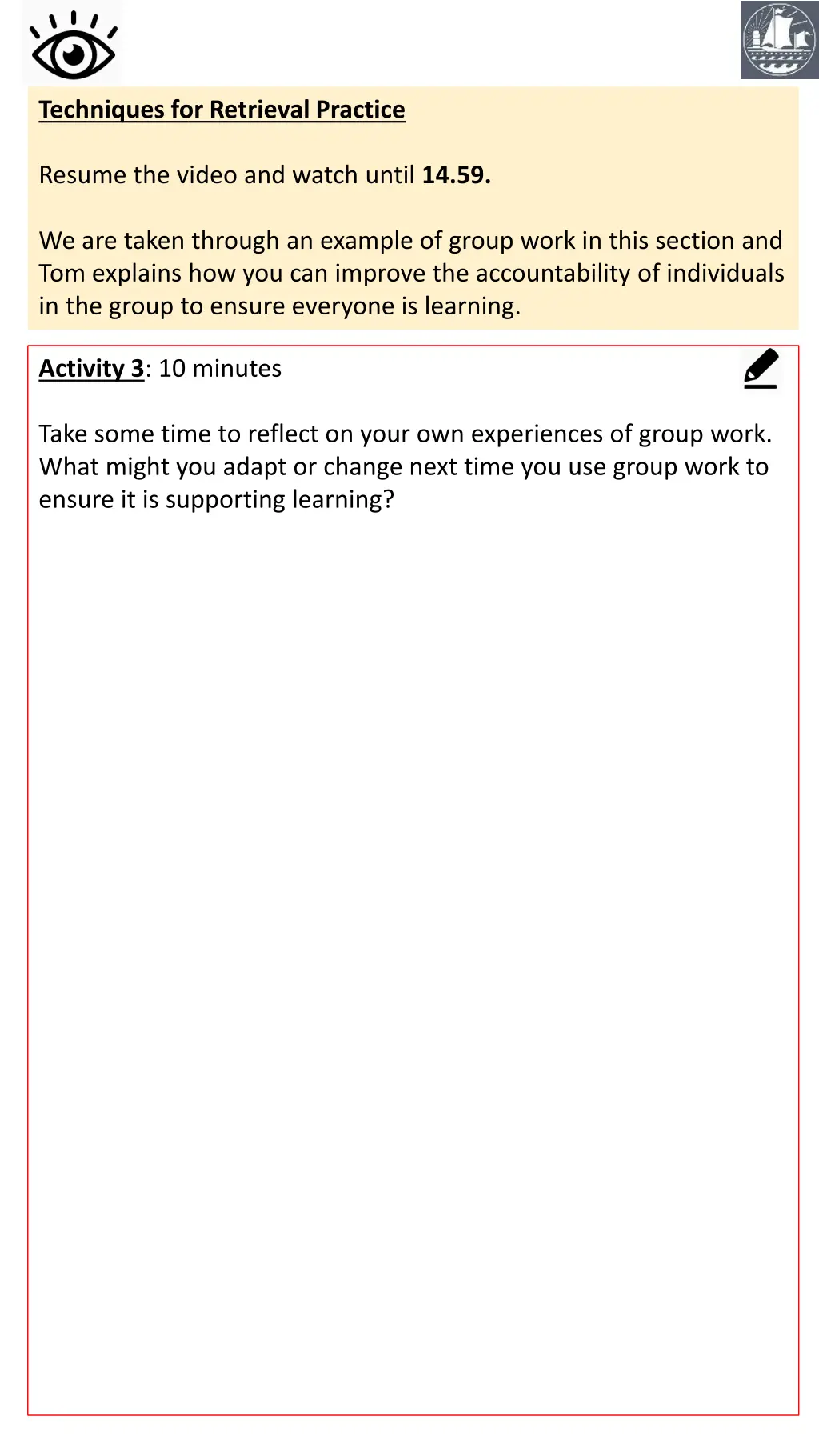 techniques for retrieval practice