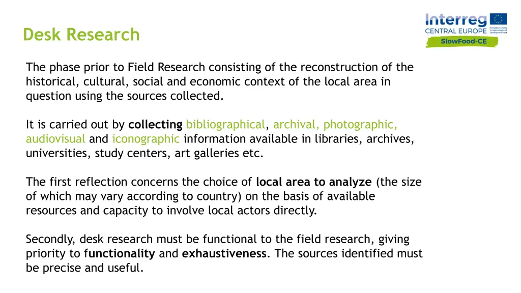 desk research