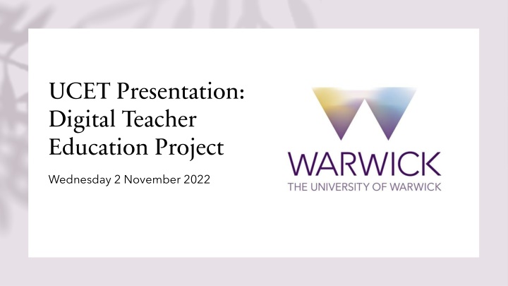 ucet presentation digital teacher education