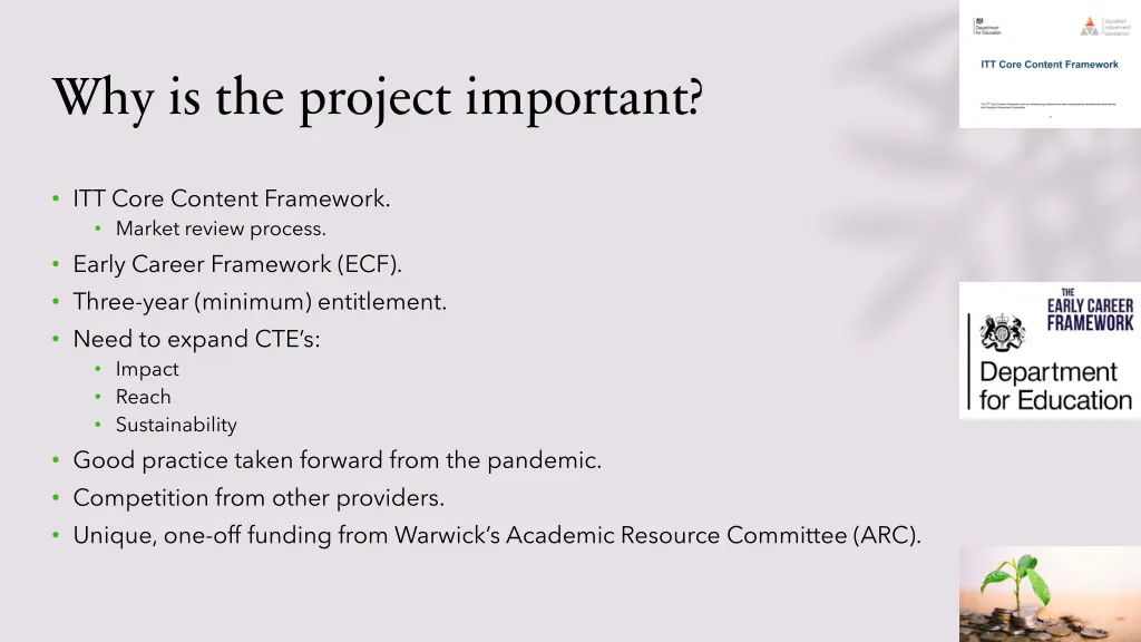 why is the project important