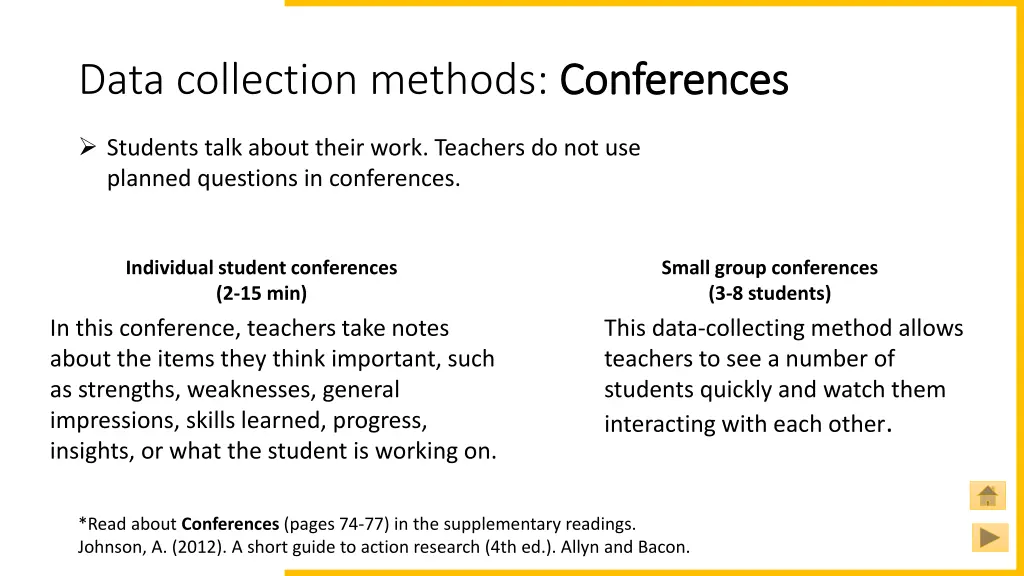 data collection methods conferences