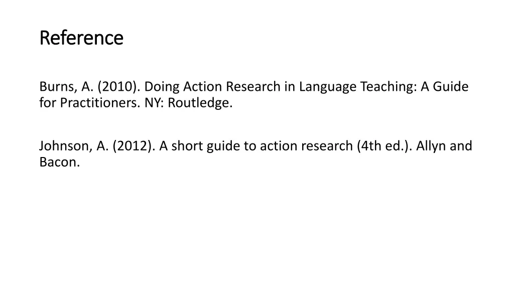 reference reference