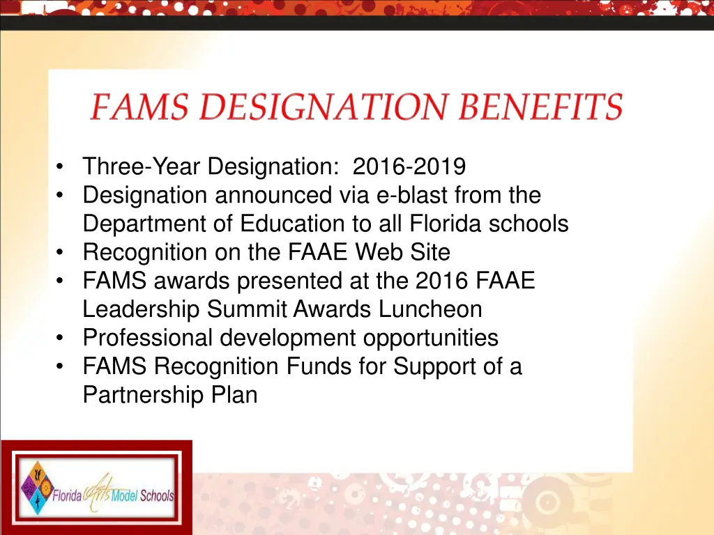 three year designation 2016 2019 designation