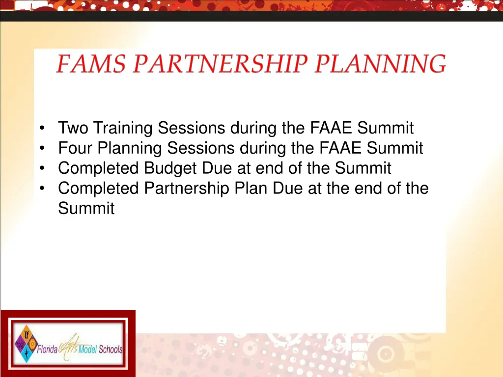 two training sessions during the faae summit four