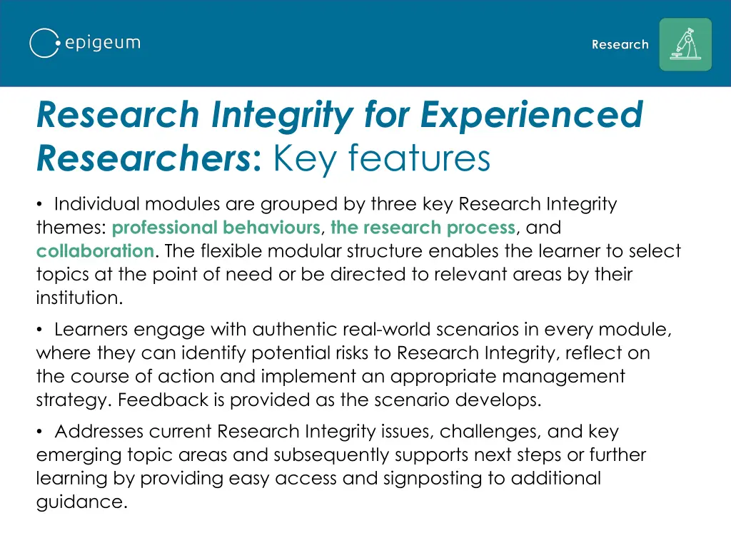 research integrity for experienced researchers 2